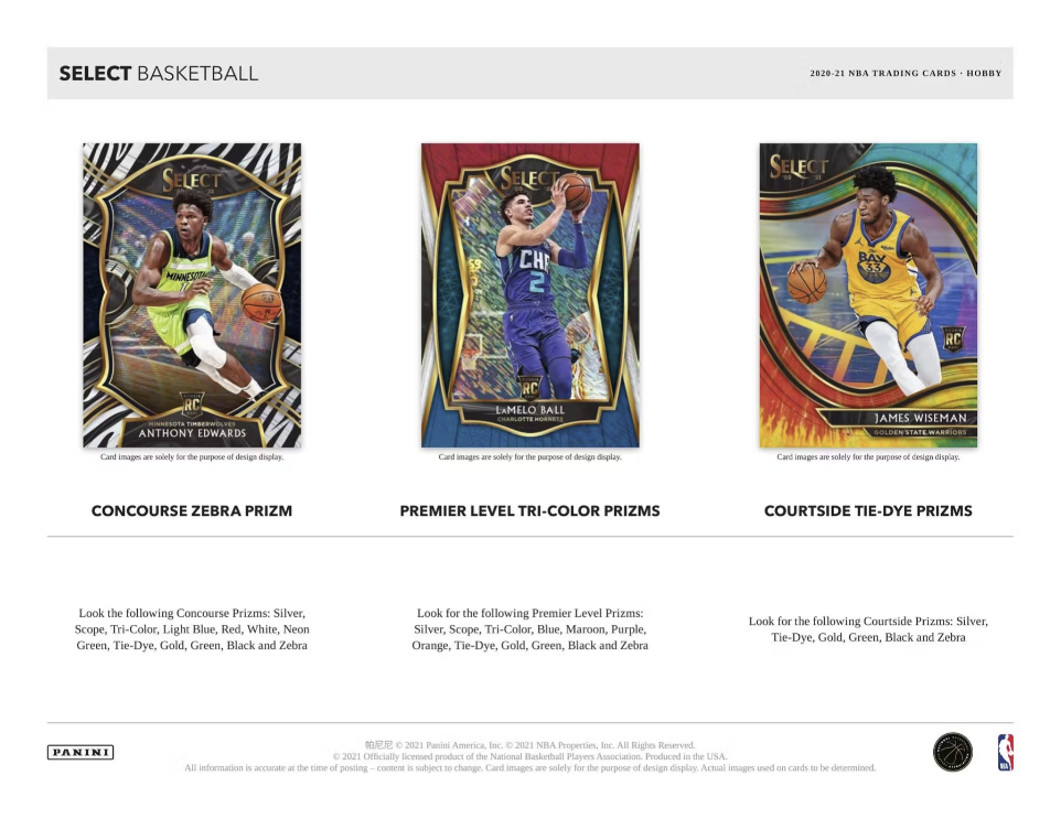 2020-21 Panini Select Basketball Hobby