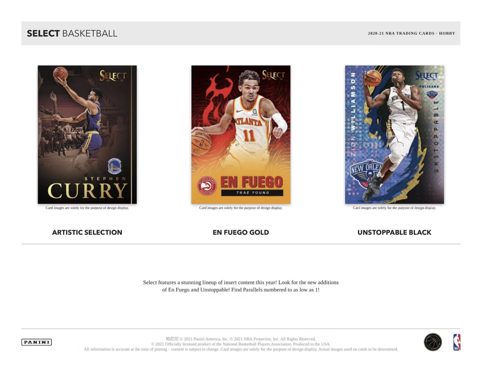 2020-21 Panini Select Basketball Hobby