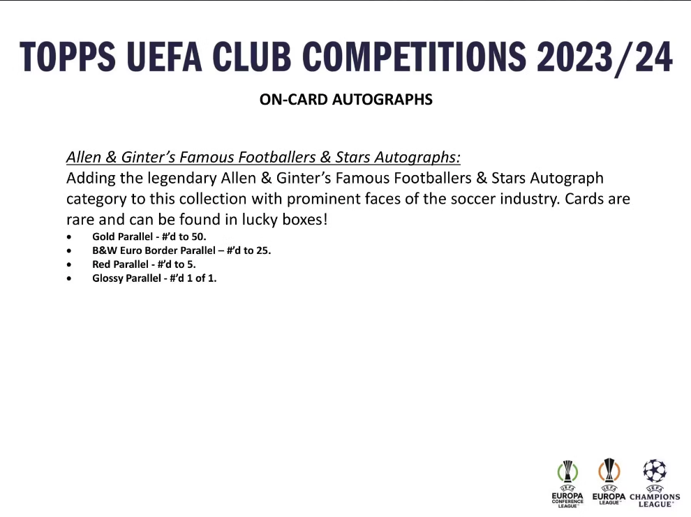 2023-24 Topps UEFA Club Competitions Soccer Hobby