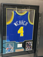 Chris Webber Golden State Warriors Autographed & Inscribed Mitchell & Ness 1993/94 Hardwood Classics #4 Replica Jersey - Limited Edition #1/5