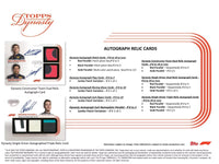 2022 Topps Dynasty F1 Formula 1 Racing Hobby 5-Box Case