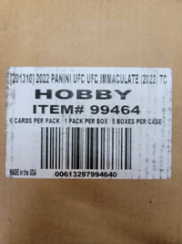 2022 Panini Immaculate UFC Hobby Case