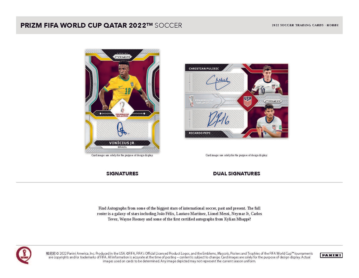 2022 Panini Prizm World Cup Soccer Hobby