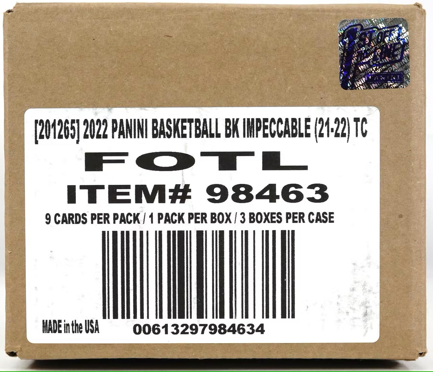 2021-22 Panini Impeccable Basketball FOTL Case