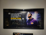 Anthony Davis Signed Autograph 21X42 Lakers Framed UDA 70/100